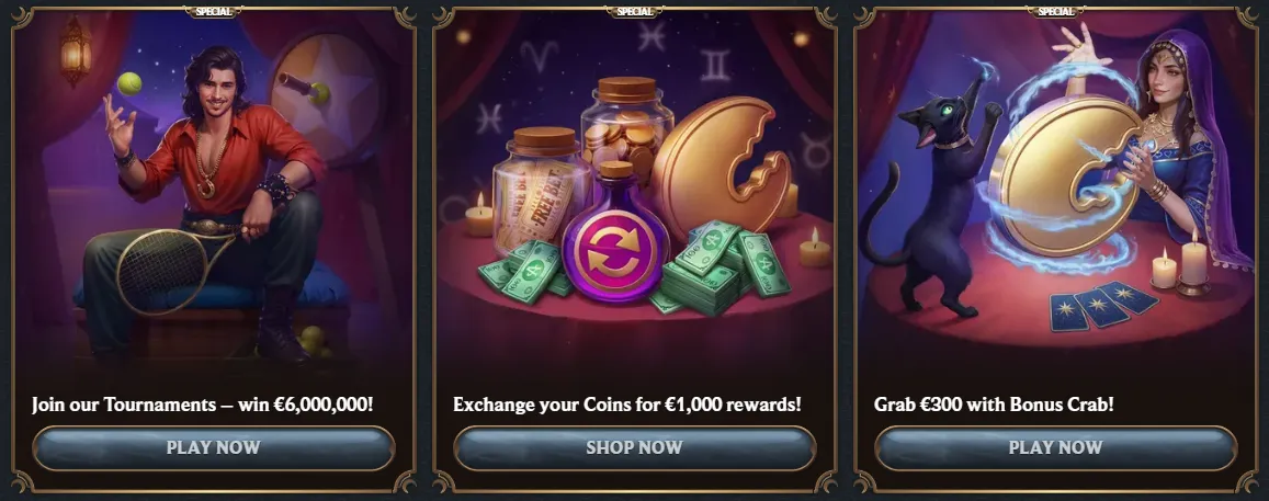 astromania casino specials promotions